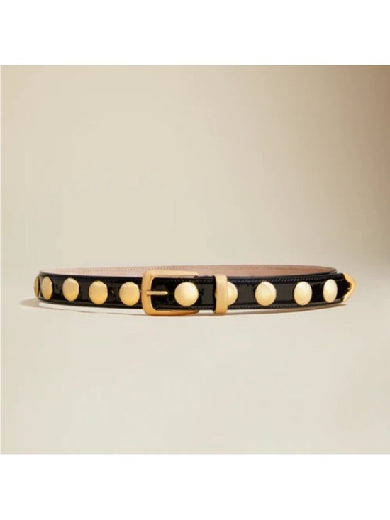 KHAITE Accessories - Khaite Benny Belt with Gold Studs